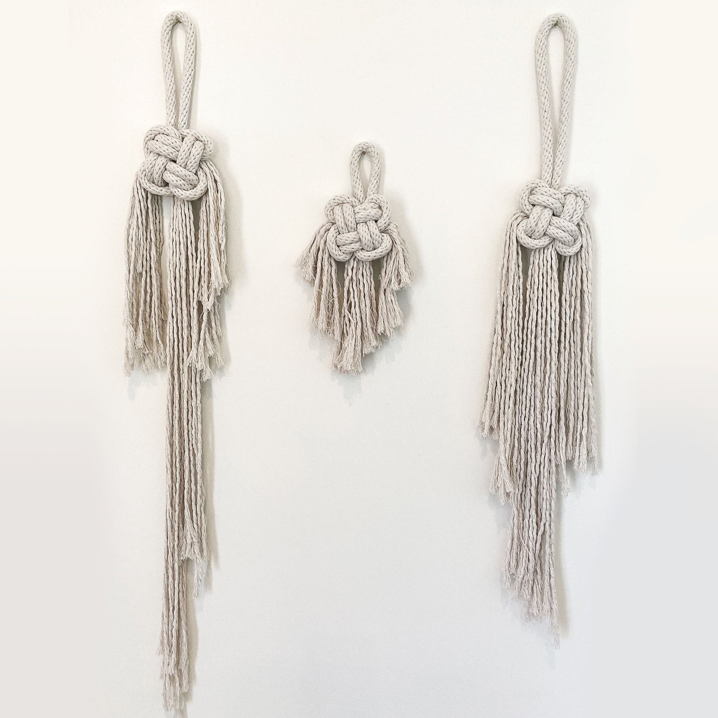 Good Luck knotted wall hanging
