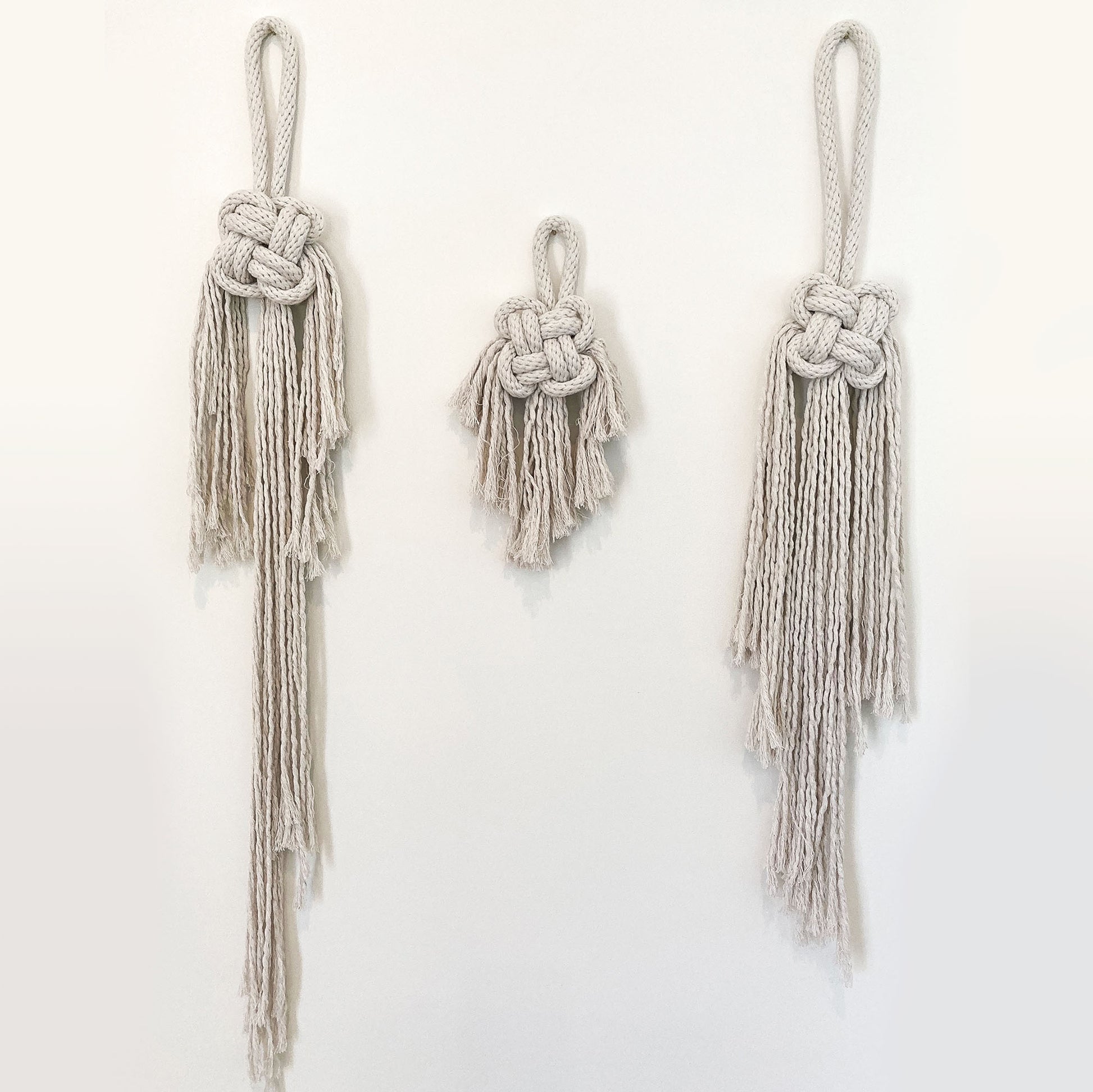 Good Luck knotted wall hanging