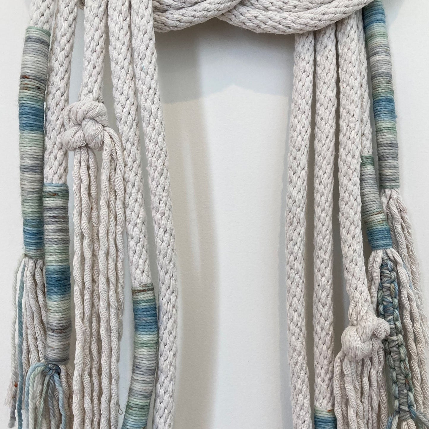 Double Coin knotted wall hanging