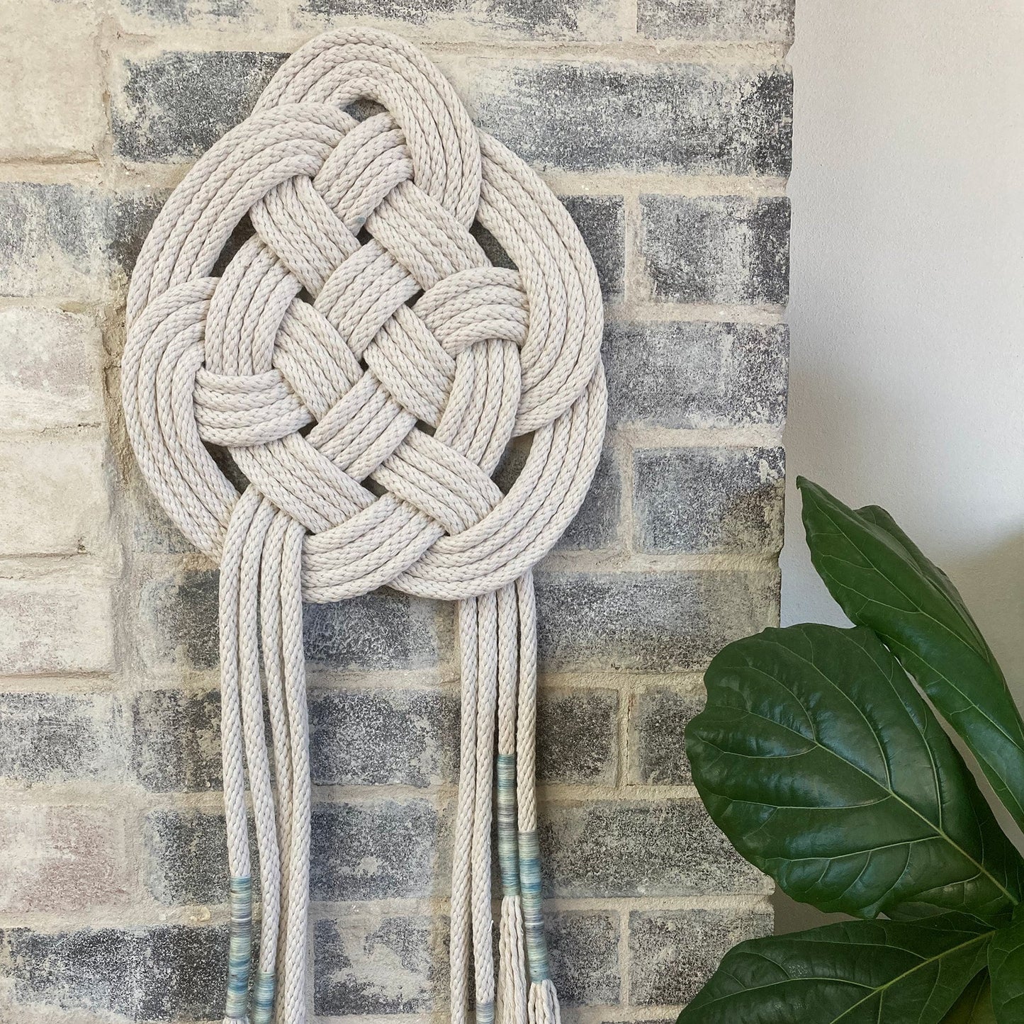 Sun Cycle knotted wall hanging