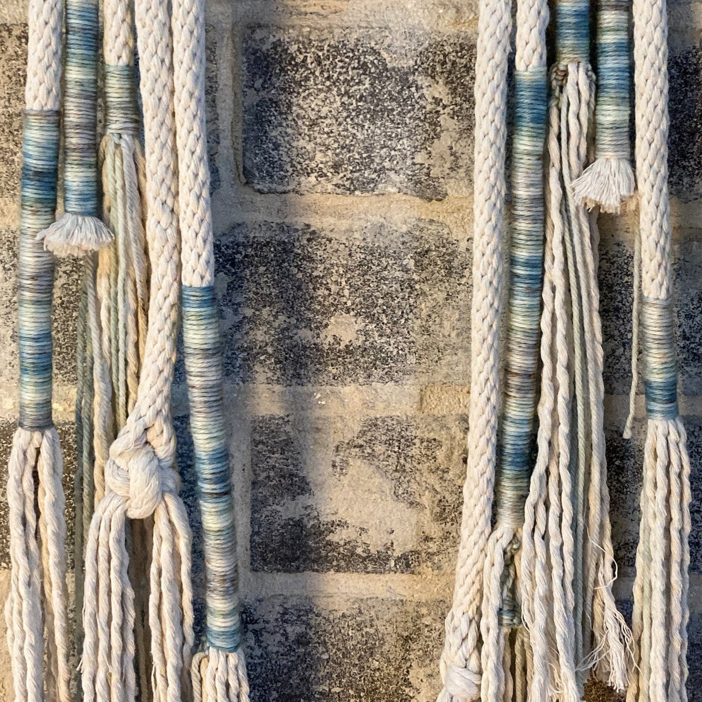 Sun Cycle knotted wall hanging
