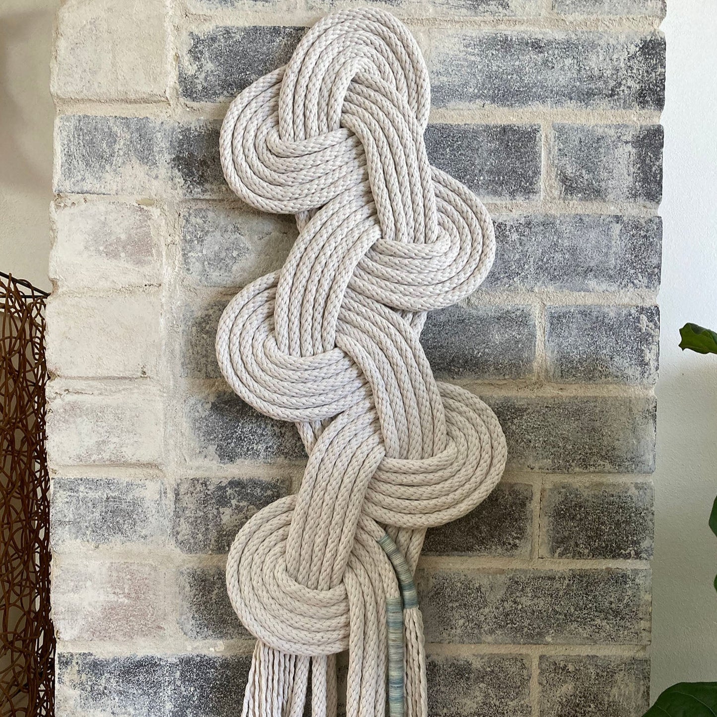 Knotted wall hanging