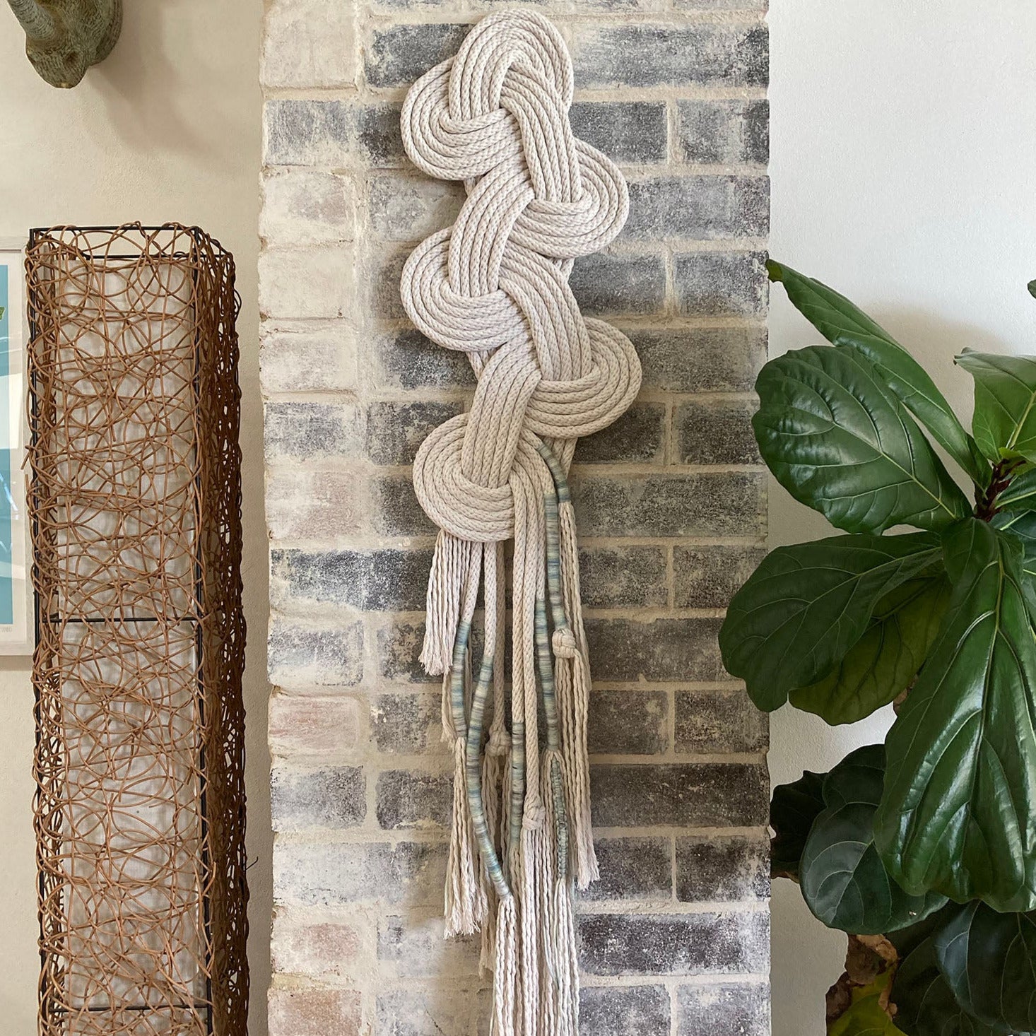 Knotted wall hanging