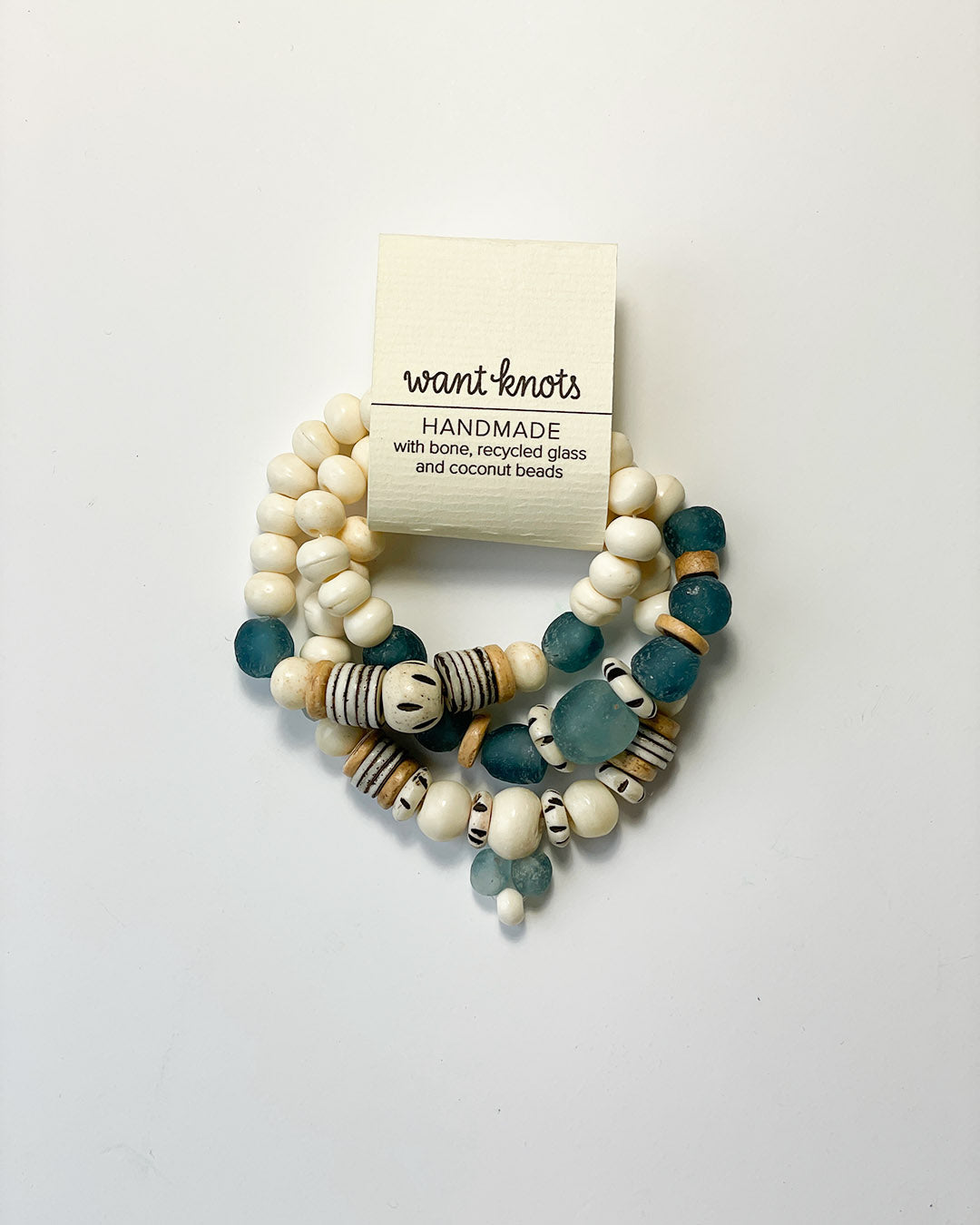 Blue Sea Glass Stack