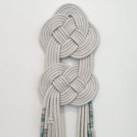 Double Coin knotted wall hanging