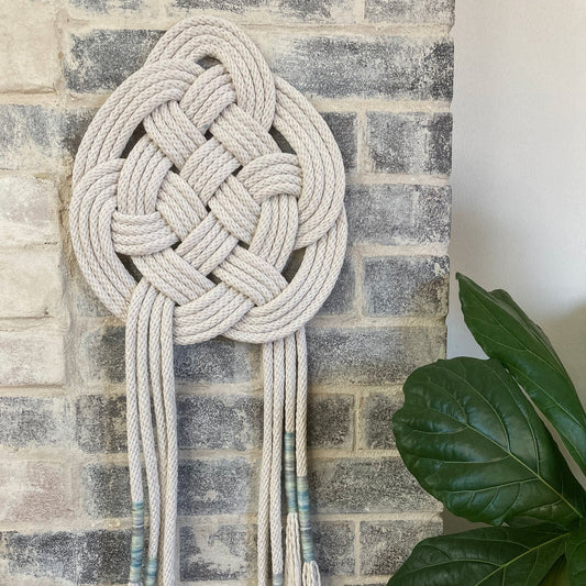 Sun Cycle knotted wall hanging