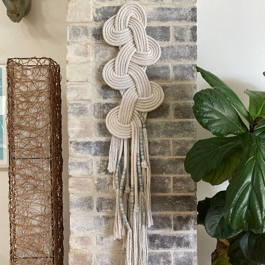 Knotted wall hanging